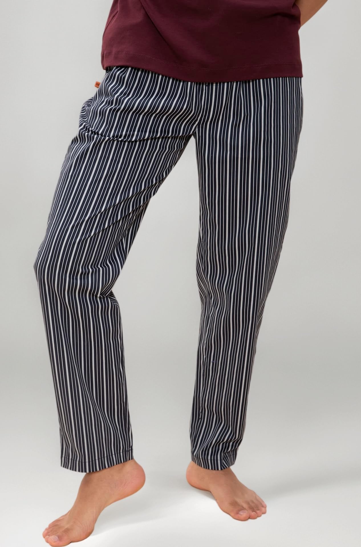 DAMENSCH Regular Fit Cotton Blend Woven Casual Style Pyjama Dual Pockets Breathable Microfibre Waistband Anti-Bacterial Stretchable Soft Comfortable Pyjama For Men