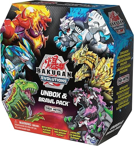 Miniatura 9 de Bakugan Evolutions, UNbox and Brawl Pack con 6 exclusivas BakuCores, tarjetas coleccionables, tarjetas de puerta, juguetes para niños a partir de 6