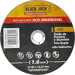 BLACK JACK Disco De Corte Para Aço Inox 180 X 1. 6 X 22. 23 Mm Black Jack J501