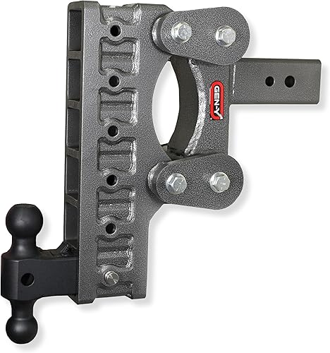 GEN-Y GH-1816 The BOSS Torsion-Flex - Enganche de caída ajustable de 12 pulgadas con doble bola GH-061 para receptor de 3 pulgadas, capacidad de