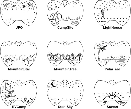Miniatura 6 de Placa de identificación personalizada para perro con 5 líneas con grabado personalizado y profundo de acero inoxidable duradero, tamaño regular,