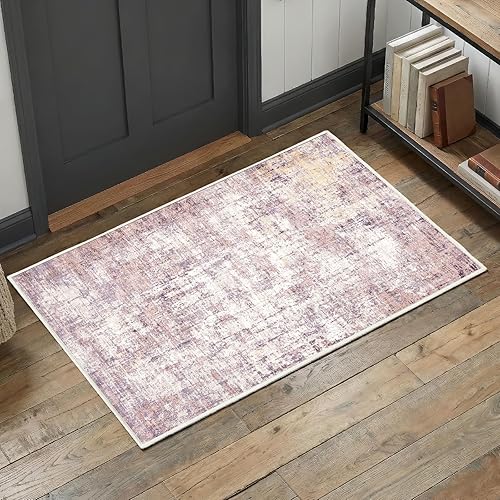 Miniatura 71 de Alfombra de área lavable de 5 x 7 pies para sala de estar, alfombra grande abstracta para comedor, dormitorio, alfombra antideslizante de 5 x 7