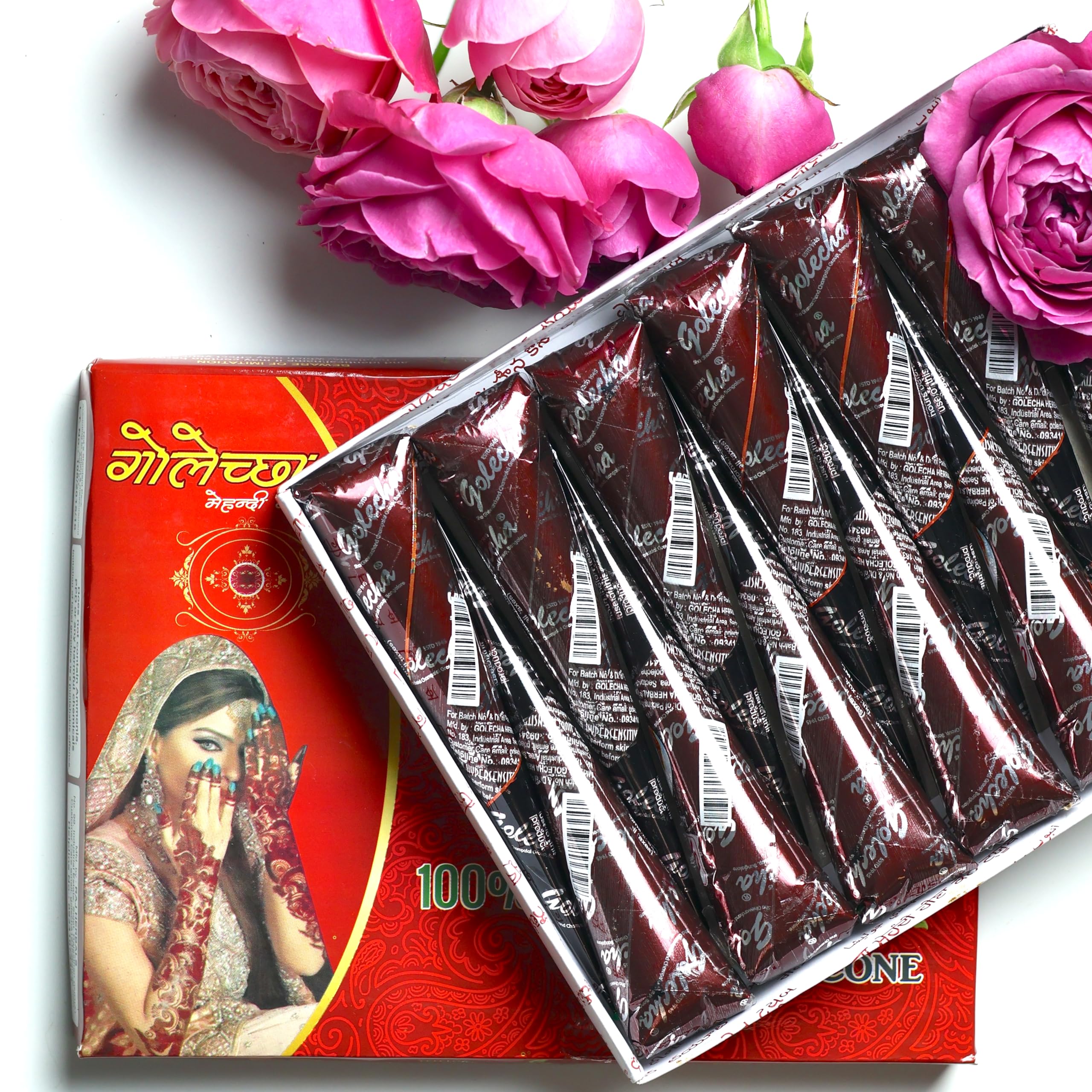 12 Pack Ready to Use Henna Paste Hair Dye | Cones Reddish Brown Color Tubes Color for Women | Perfect for Spot Hair Coloring | Long-lasting and Cruelty-Free