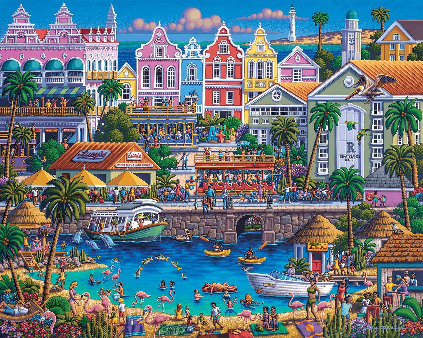 Dowdle Jigsaw Puzzle Aruba 500 Piece Toys & Games