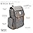 Parker Baby Co. Diaper Backpack - Large Diaper Bag with Insulated Pockets, Stroller Straps and Changing Pad -Birch Bag - Gray