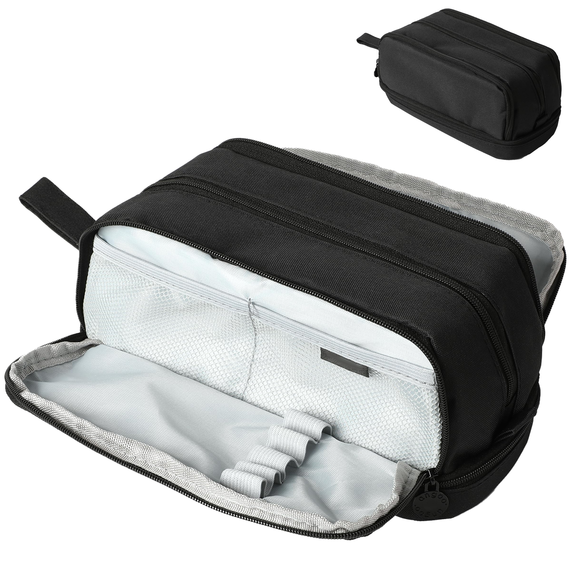 ZHABAYEN Large Pencil Case with 4 Compartments, Stationery Organizer