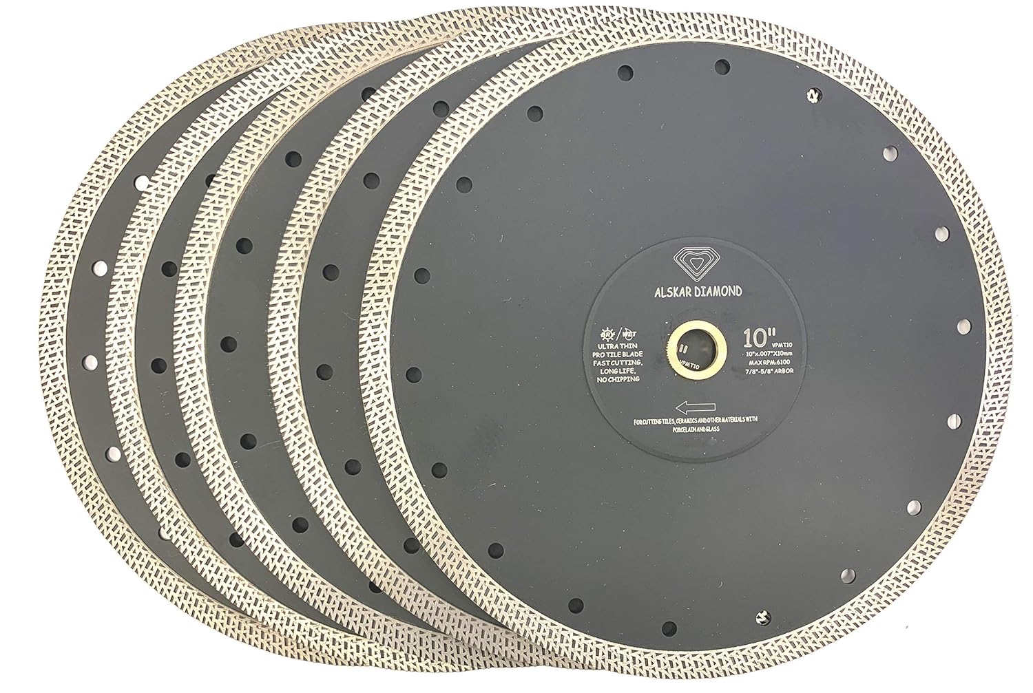 ADLCPM 7 inch Super Thin Tile Saw Diamond Blade for Cutting Porcelain Tiles Granite Marble Ceramics (7")