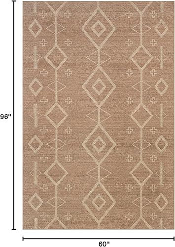 Miniatura 2 de nuLOOM Alfombra de yute fácil de 5 x 8 pies, lavable a máquina, antideslizante, para sala de estar, dormitorio, habitación de los niños, guardería,