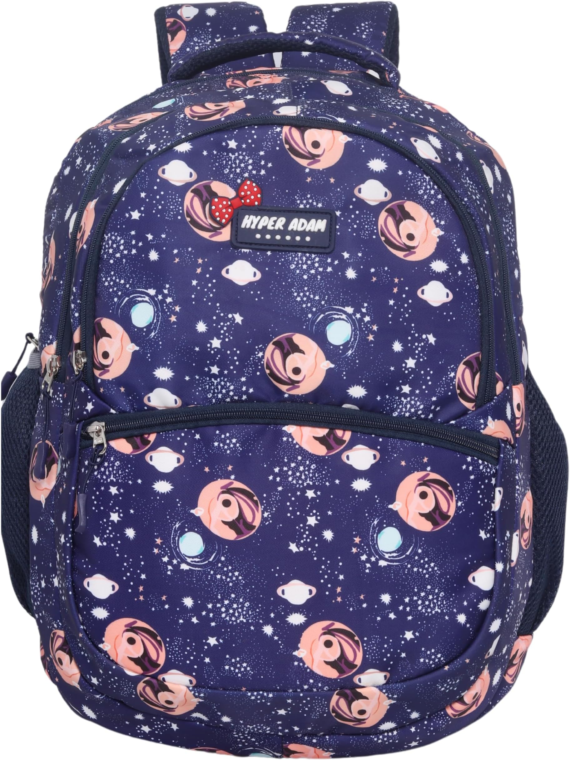 Hyper Adam 35 Ltr Waterproof Space Blue Theme School Bags for Boys and Girls Genuine Coaching Bag Multiuse School Backpack Smart Tuition Bag Color Space Blue