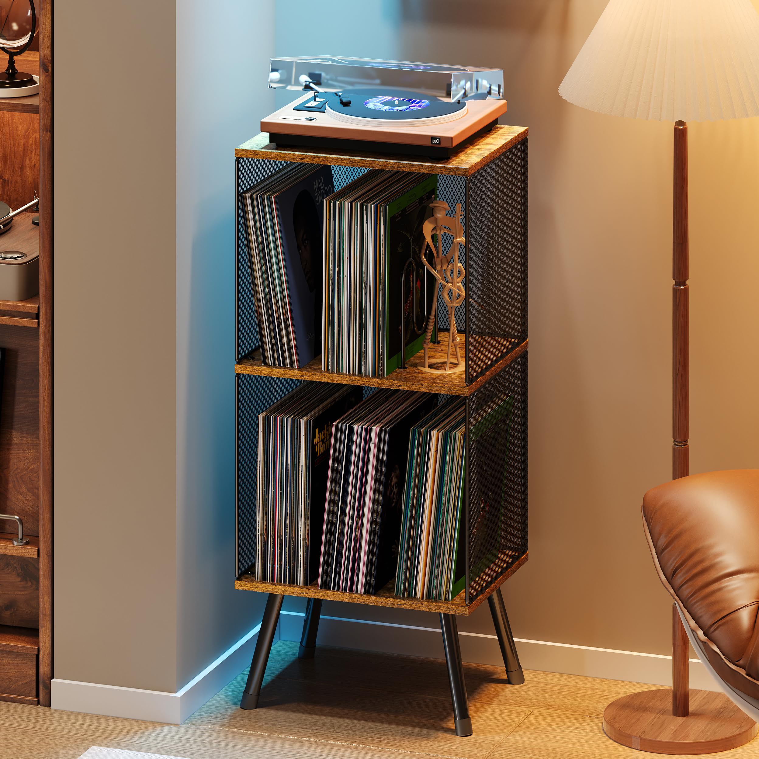 Amazon.com: X-cosrack 3-Tier Record Player Stand, Turntable Stand