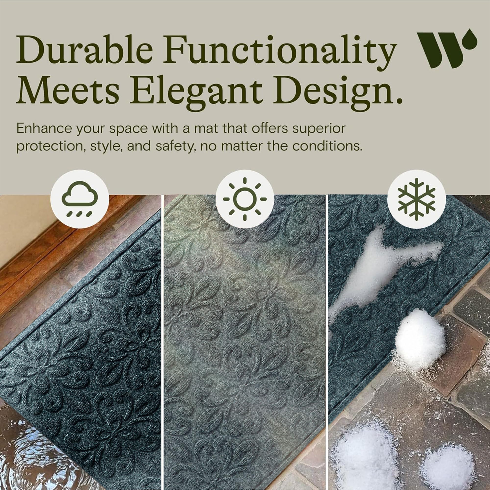 WaterHog Phoenix Doormat - All-Weather Entrance Mat -6