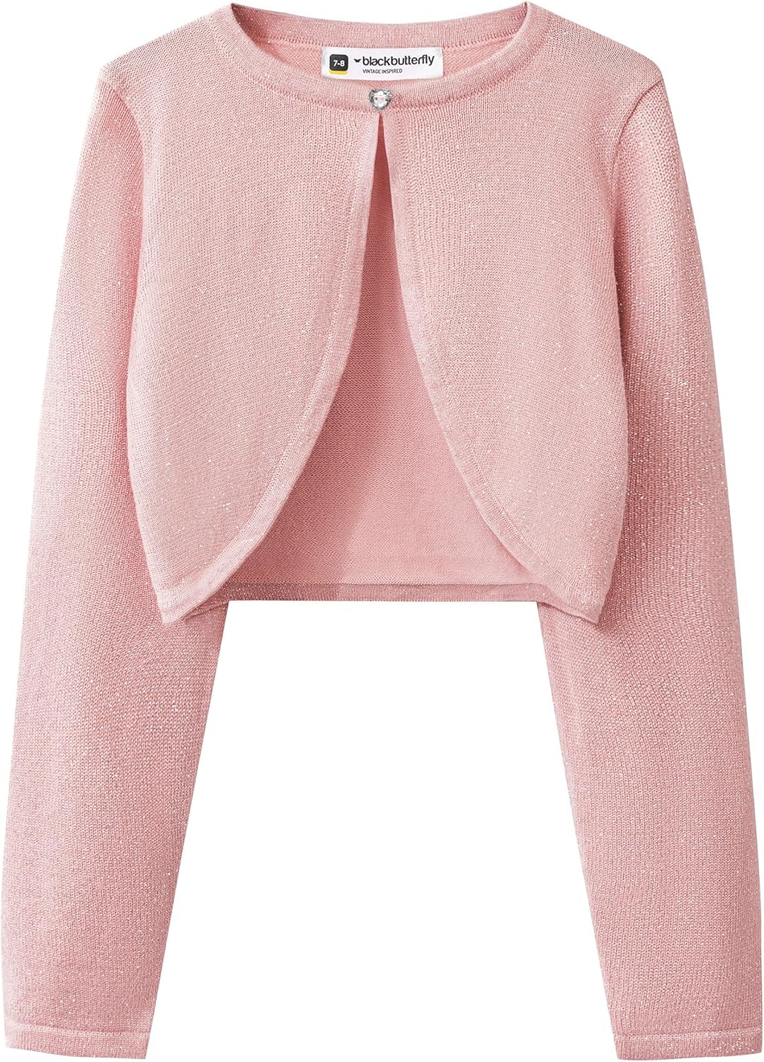 BlackButterfly Kids Long Sleeve Sparkle Cardigan Childrens Girls Shrug BlackButterfly Kids Long Sleeve Sparkle Cardigan Childrens Girls Shrug