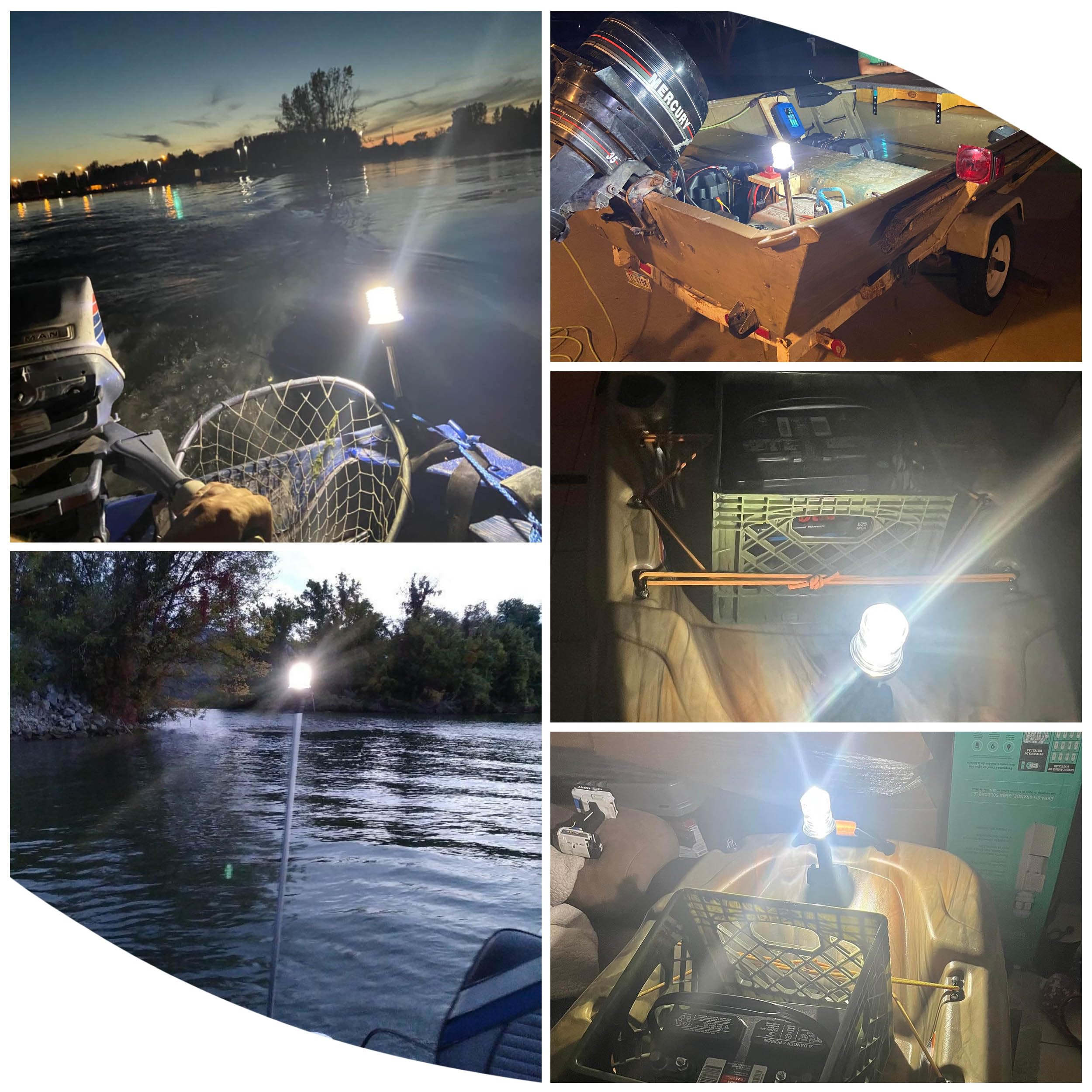 Amazon.co.jp: LED航海灯 12V-24V 停泊灯 漁船の、船 ボートに 小型