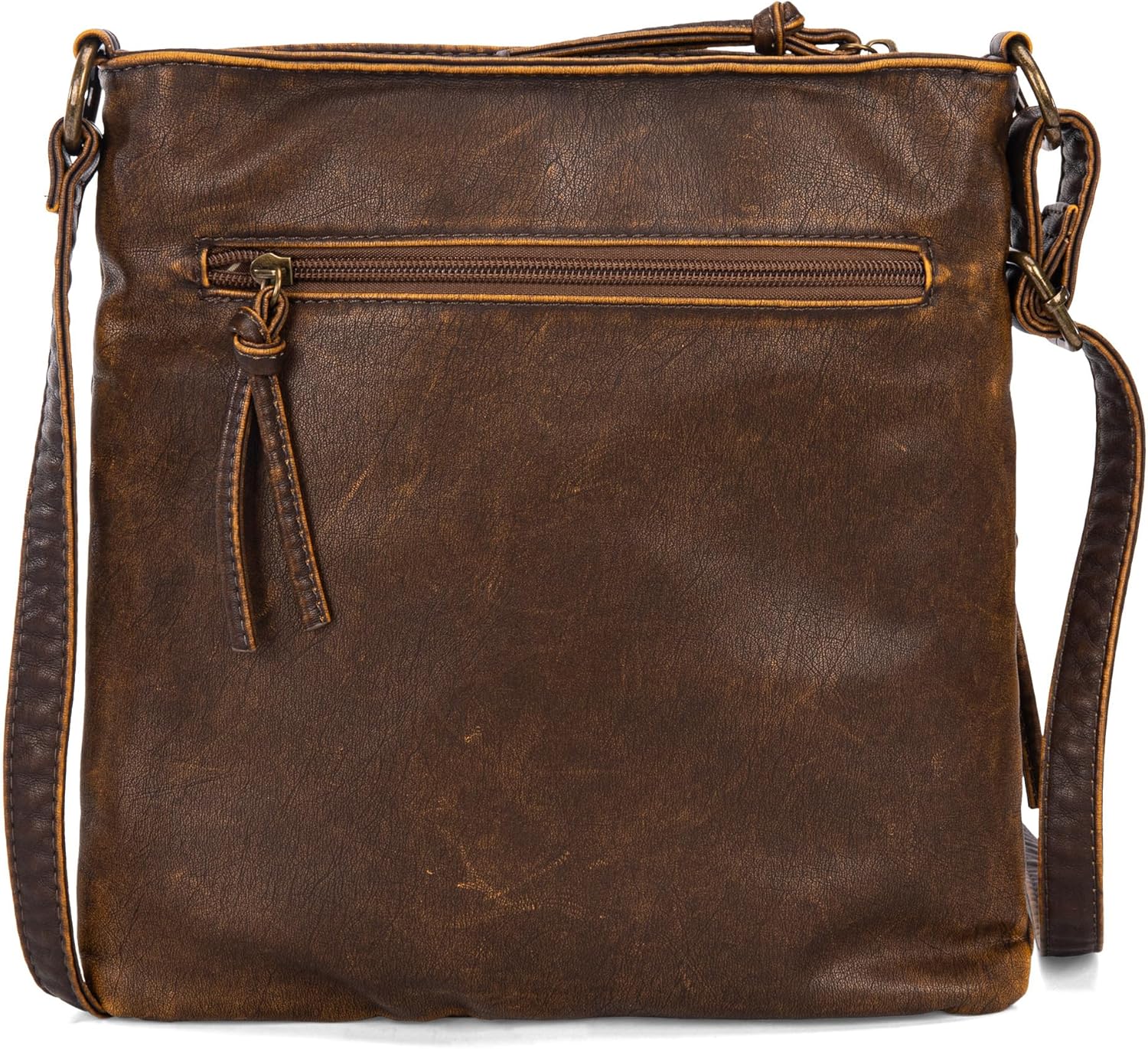 Montana West Crossbody Bag for Women Multi Pocket Shoulder Medium Travel Purses Ultra Soft Washed Leather - Image 5