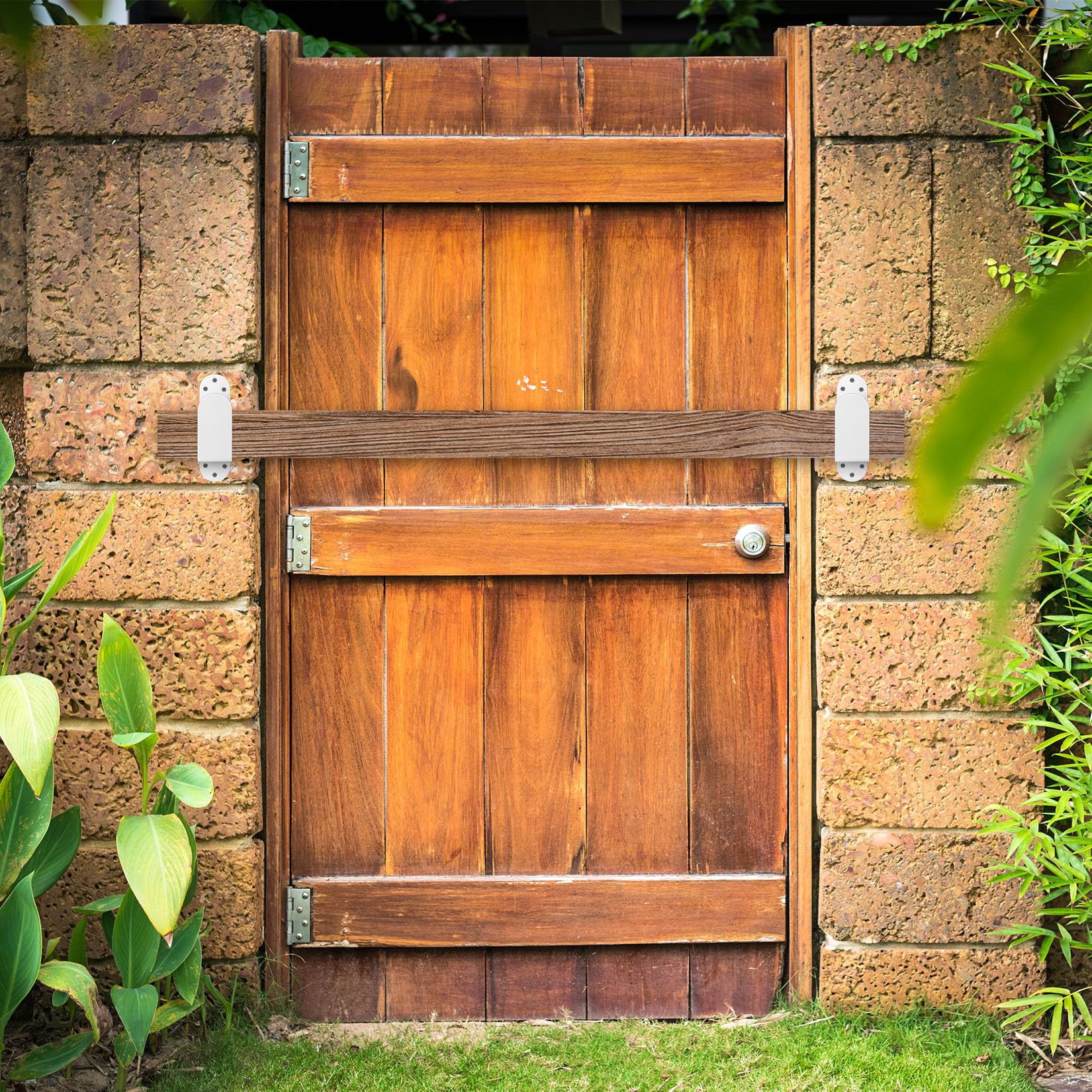 Staffe Per Barricata Porta - 2 Pezzi In Ferro Q235 | Regolabili Per Sicurezza | Per Interni Ed Esterni - Foto 9