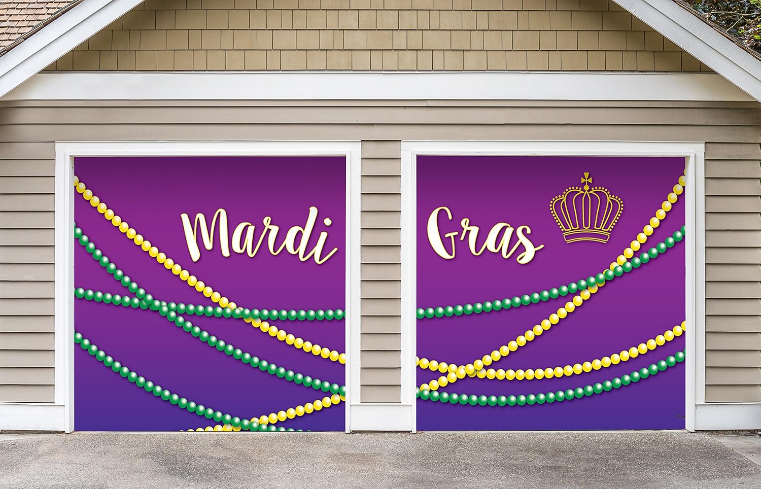 Victory Corps Outdoor Mardi Gras Decorations 2 Car Split