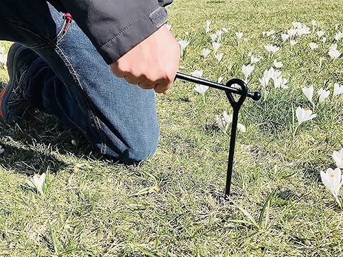 Miniatura 6 de Ashman - Anclaje de tierra con 400 pies de alambre galvanizado con abrazaderas anclajes de barrena, estacas de anclaje de tierra de tornillo,
