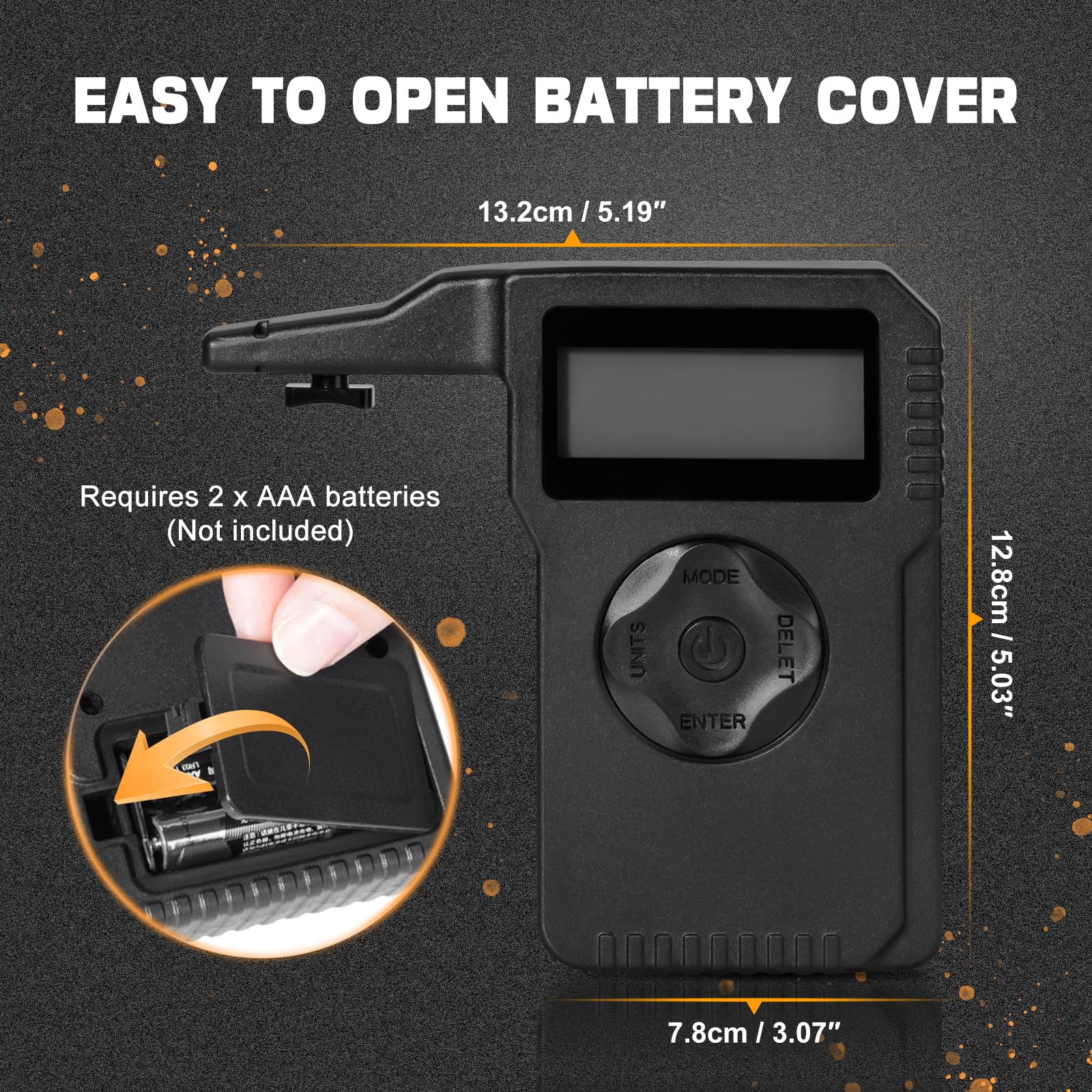 BOOSTEADY Misuratore di Trazione Digitale Professionale con Incrementi di 0,1 oz e Display LCD, Letture Accurate da 0 a 12 Libbre, Misuratore di Scala di Trazione del Grilletto del Sensore Militare