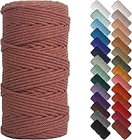 Vista 11 de NOANTA - Cuerda de macramé color verde aguamarina, 1/8 pulgadas (3 mm) x 109 yardas (100 metros), cuerda de algodón colorido para colgar