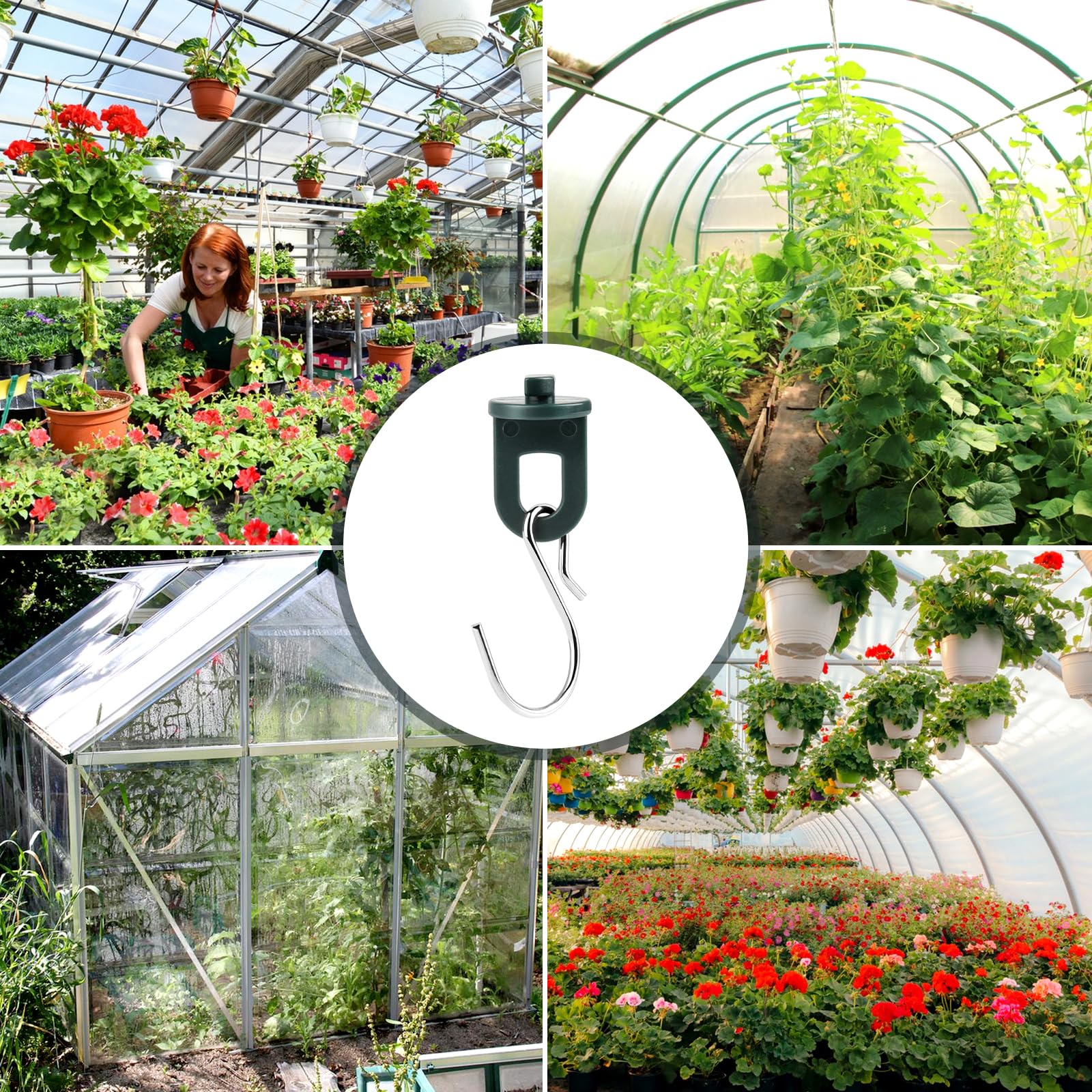 50 Clip Per Serra E Fissaggio Piante – Ganci In Plastica Per Appendere Vasi E Utensili Da Giardino