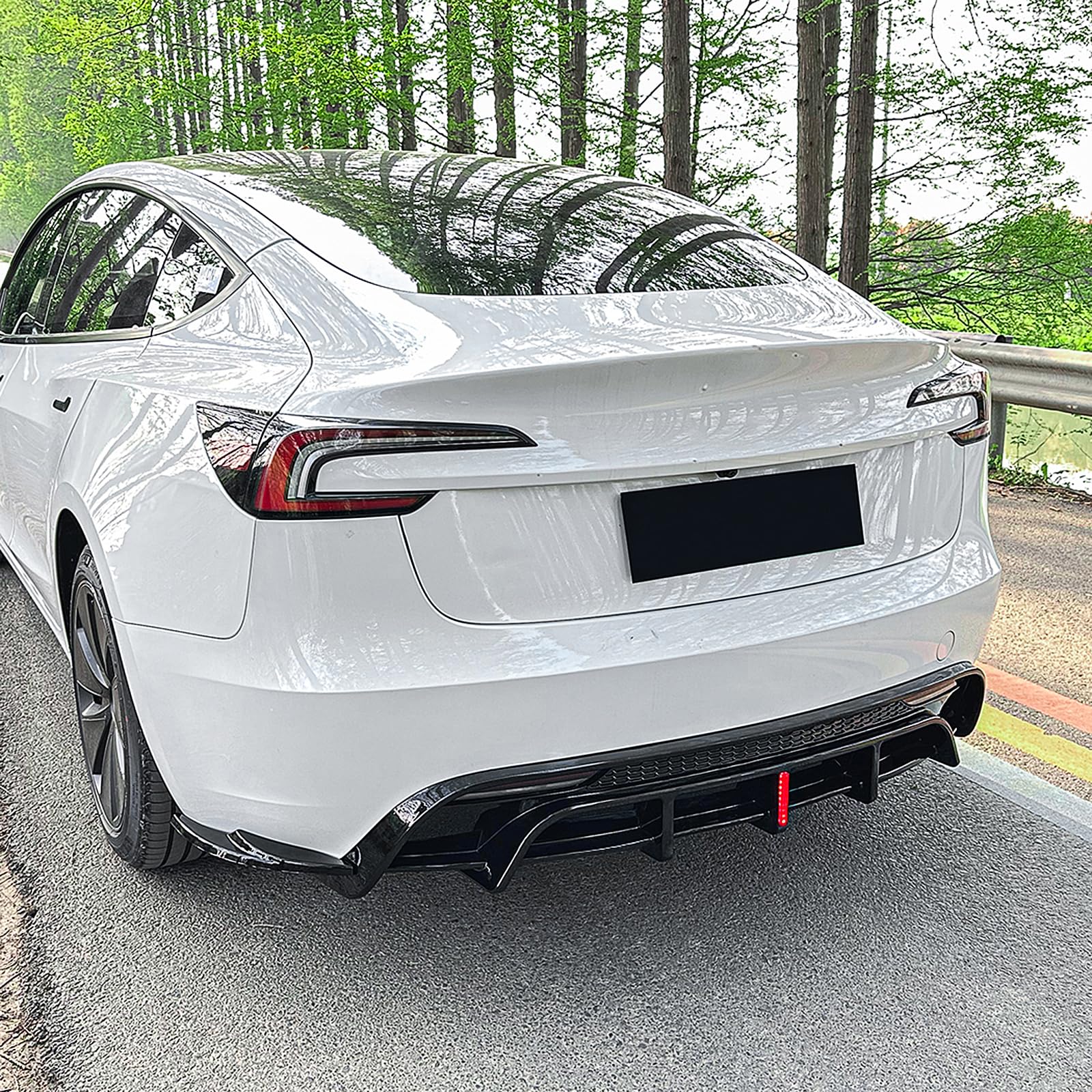 Riflettore Posteriore Sinistro Qiilu Per Tesla Model X (2018-2023) – Lente Rossa, Sostituzione OEM - 4