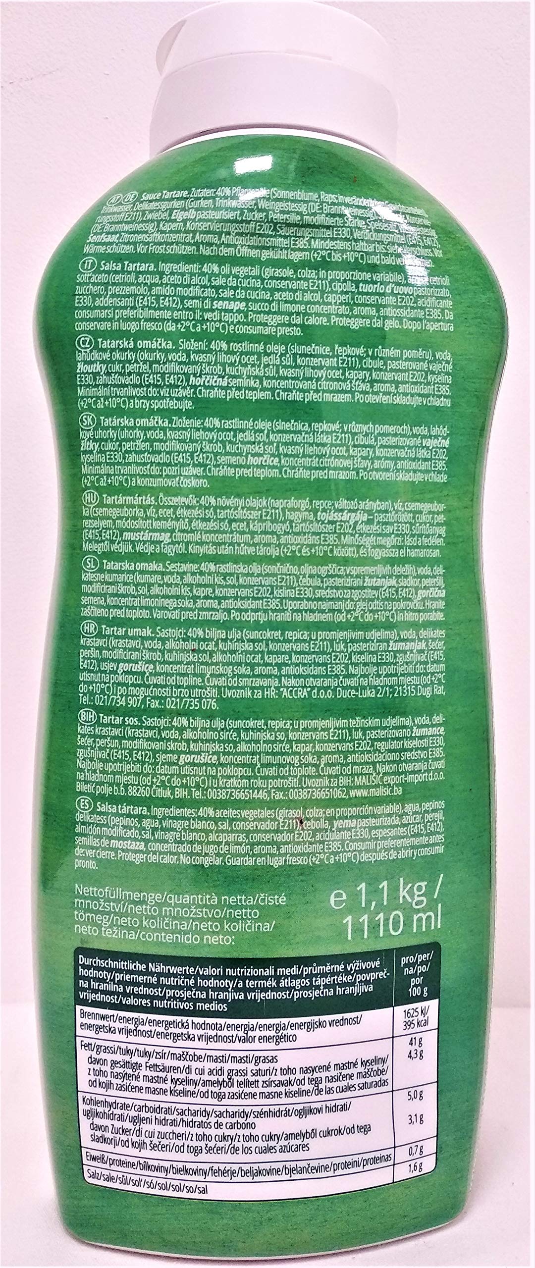 Squeezer salsa tartara - 1100 GR - Senna