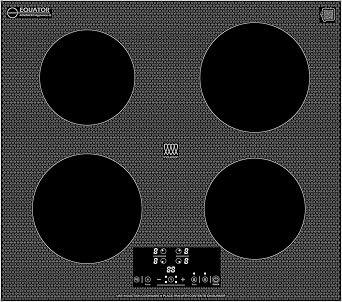 Equator 24" Built-In 4 Burner Induction Cooktop POWER BOOST Keep Warm 240V/7400W