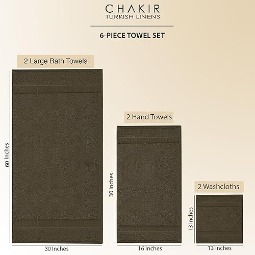 Miniatura 26 de Chakir Turkish Linens Toallas turcas de alta calidad 100% algodón para baño, toallas de baño grandes de 30 x 60 pulgadas (4 piezas, beige)