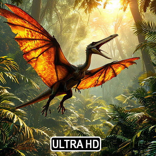 T-Rex Dinosaurs Jurassic Jungle Ambience Screensaver 4K