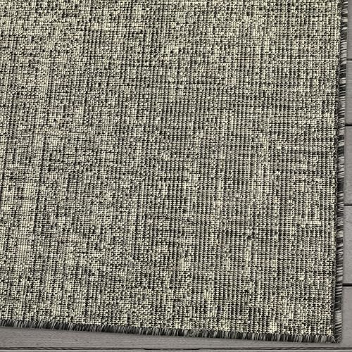 Miniatura 4 de Antep Rugs Patio - Alfombra abstracta moderna para interiores y exteriores de 8 x 10 pies (gris, 7 pies 10 pulgadas x 10 pies)
