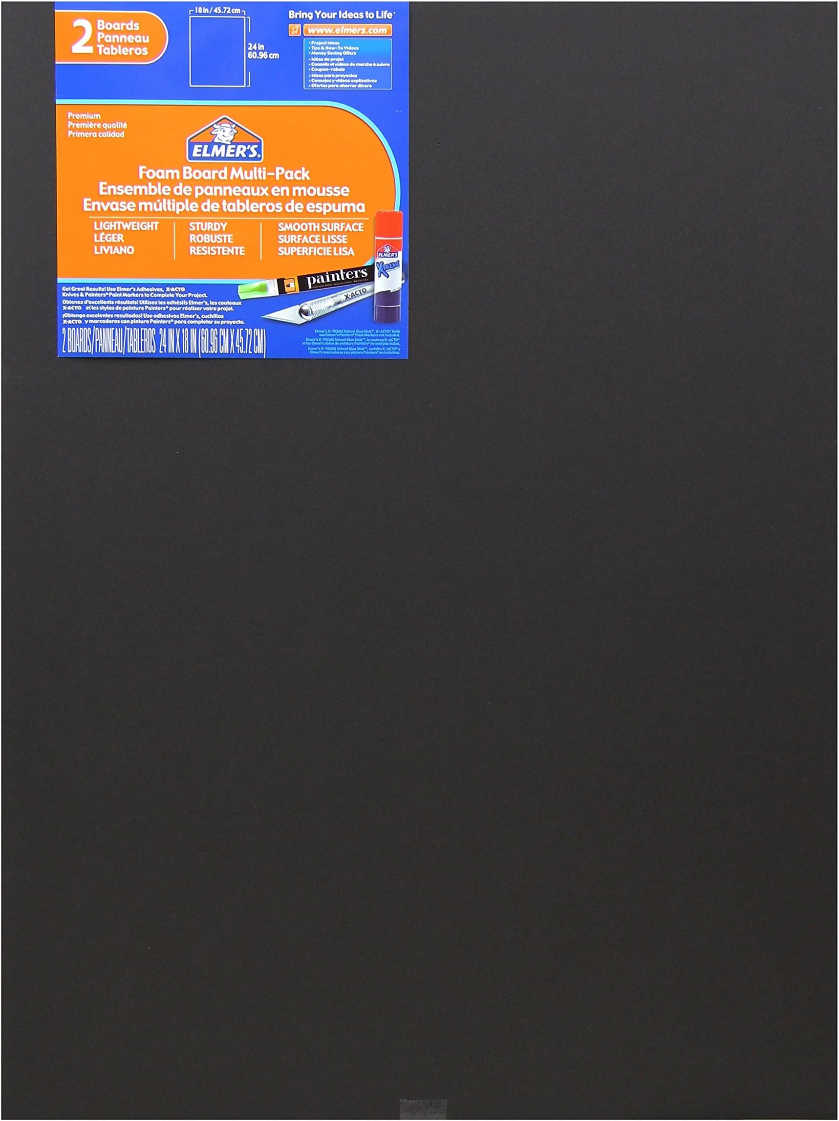Elmer's Foam Board MultiPack, 18 x 24 Inches, 3/16 Inch