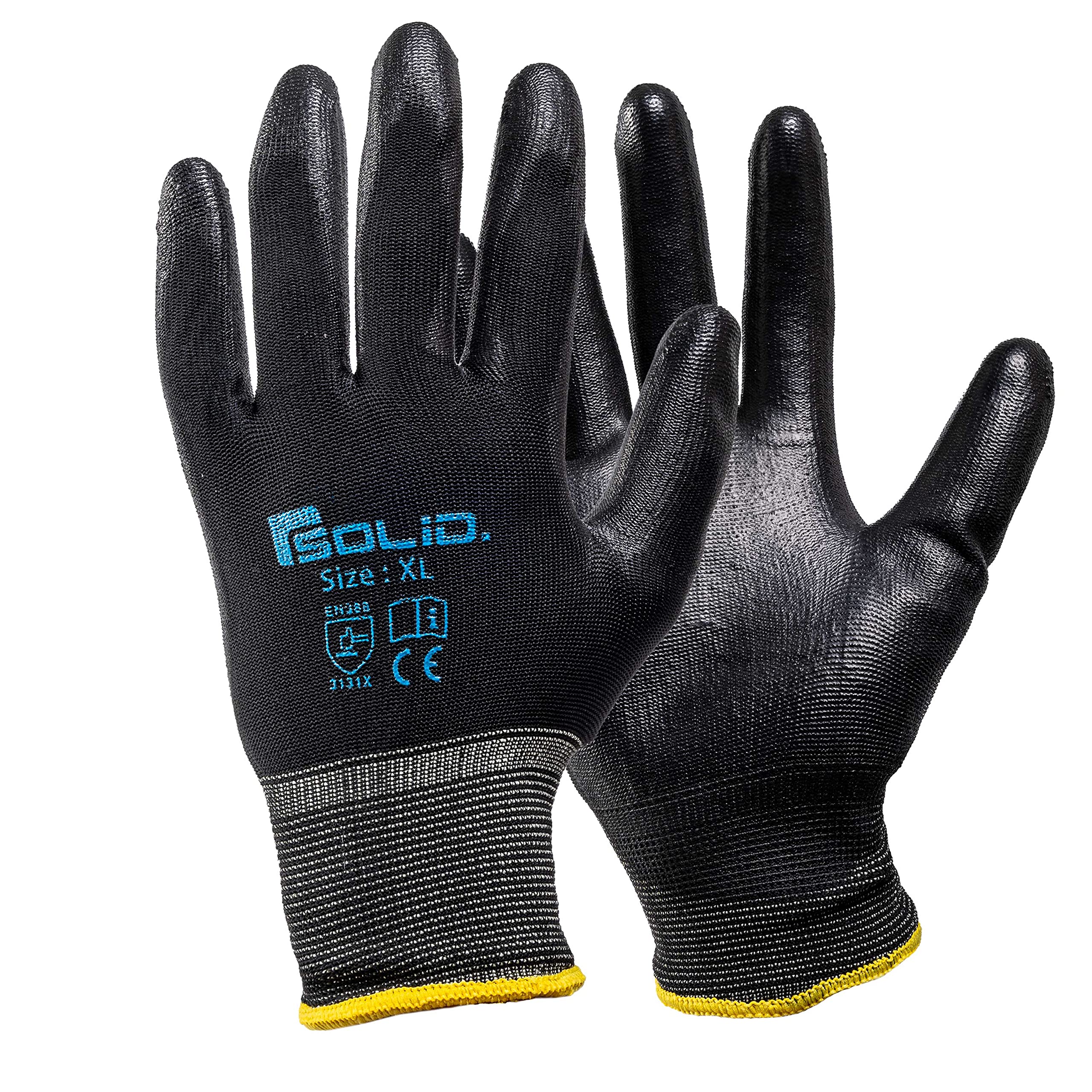 Solid. Work Gloves with best possible fit for perfect finger sensation