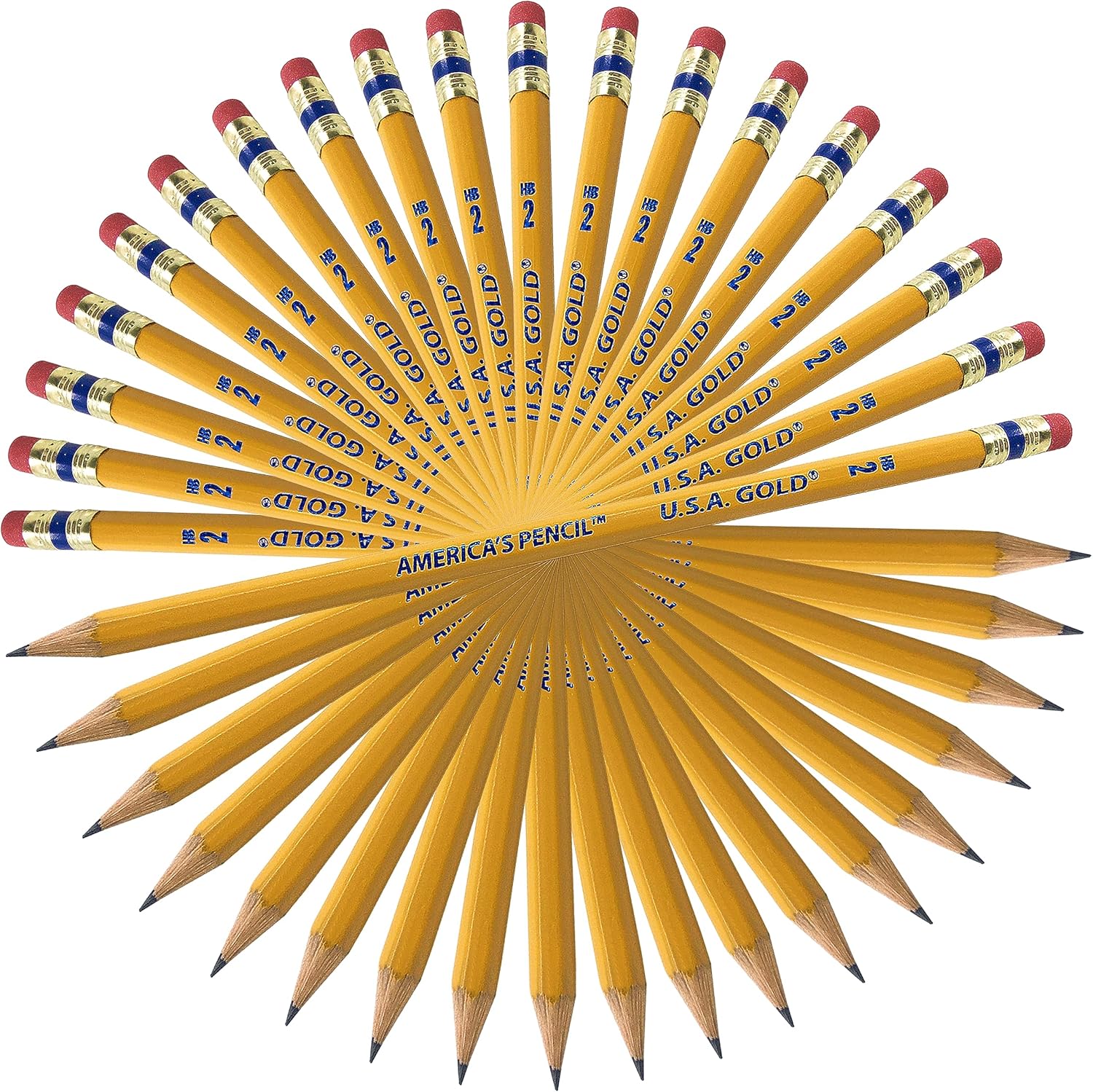 Cra-Z-Art USA Gold School Box 750ct #2HB Yellow Pencils
