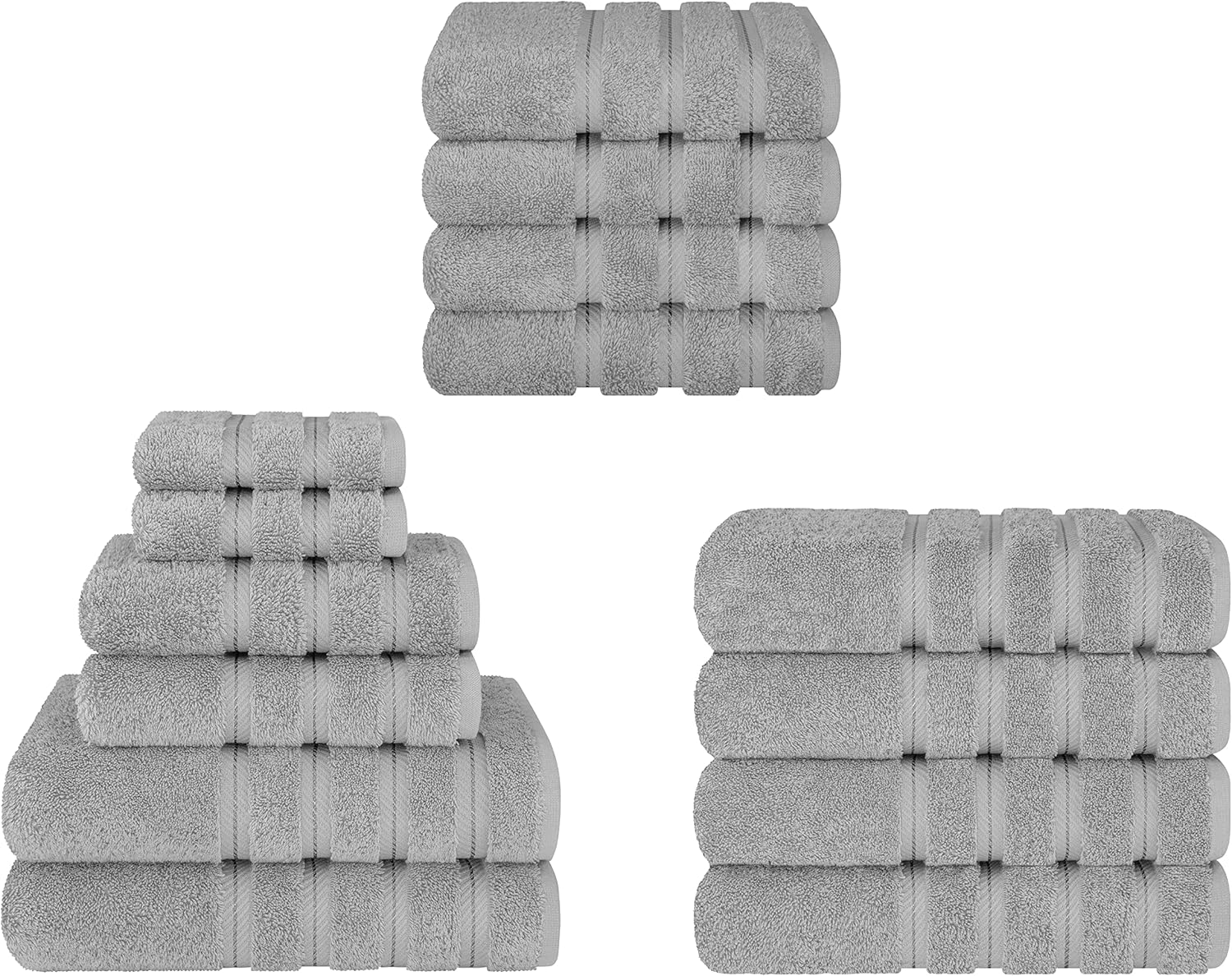 American Soft Linen 6 Piece Towel Set and 4 Piece Bath Towel Set and 4 Piece Hand Towel Set Bundle