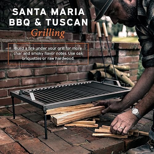 Vista 7 de Parrilla argentina - Parrillas argentinas - Parrilla Santa María - Juego de Parrilla Argentina con todas las herramientas incluidas - Asado