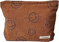 Vista 16 de Bolsas de cosméticos para mujer, bolsa de cosméticos de pana, bolsos estéticos para mujer, bolsos de mano con puntos sonrientes, organizador