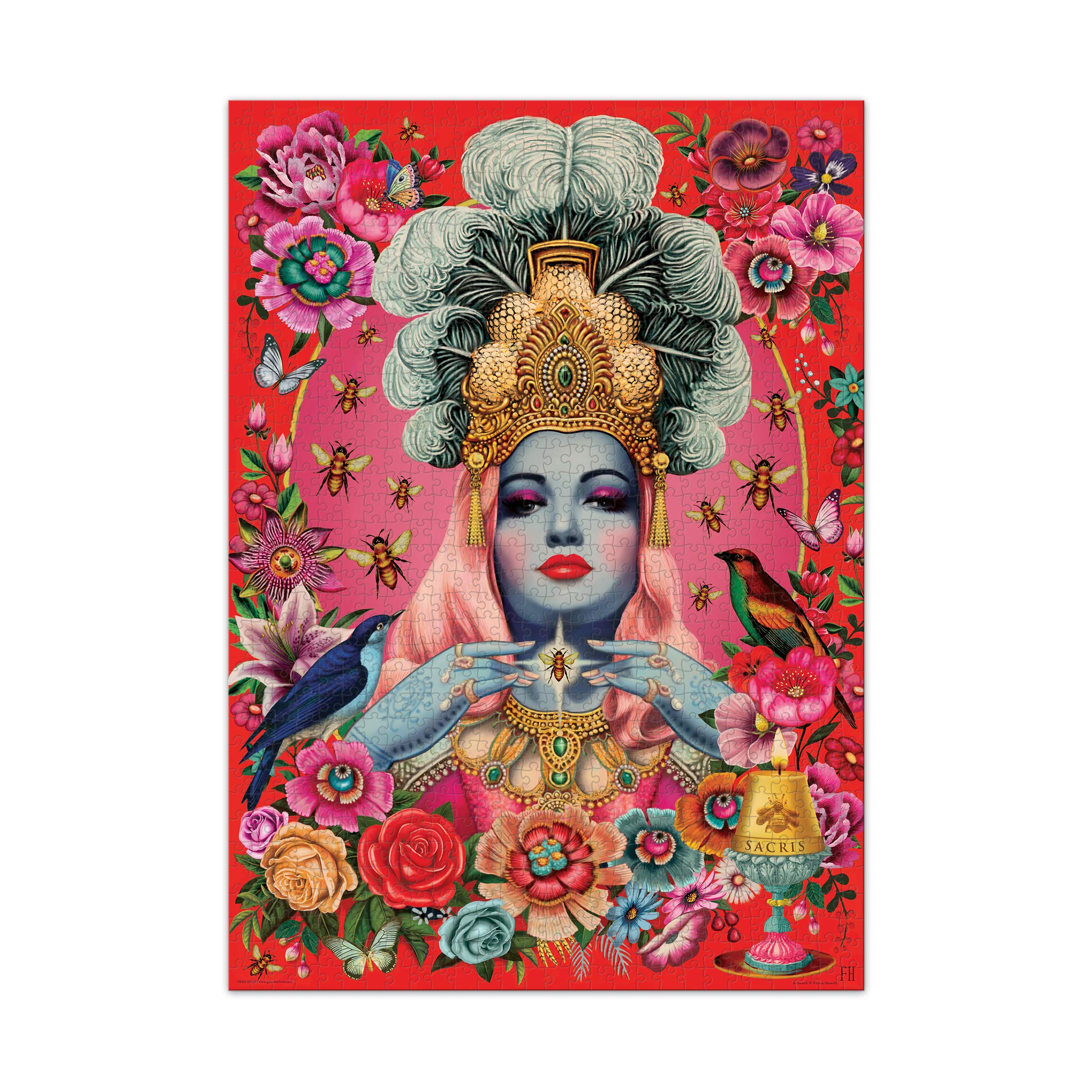 Sur La TableGenuine Fred QUEEN BEE by Fiona Hewitt, 1000 piece puzzle