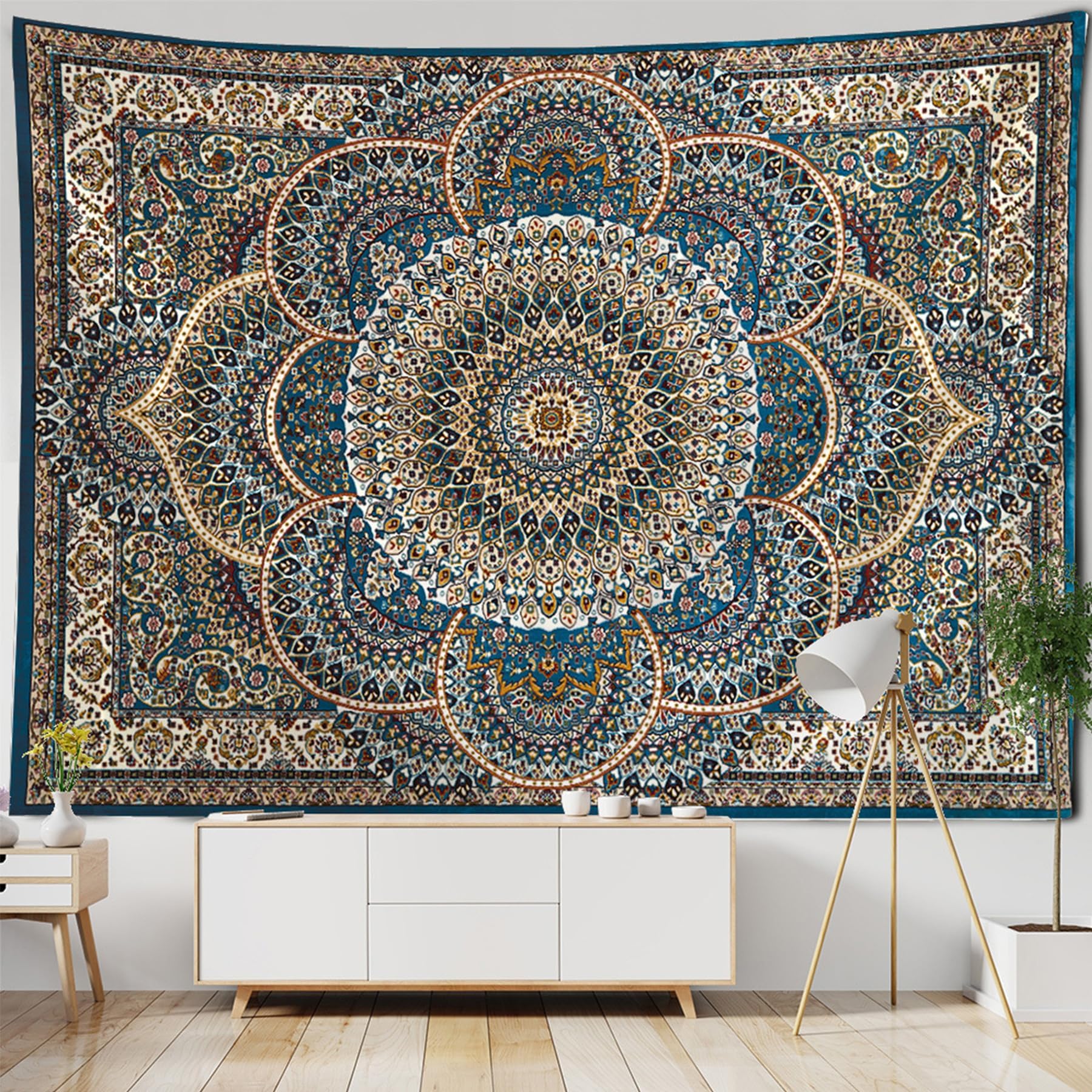 Bohemian Decor - 200x150Cm Tapestry, Trippy Tapestry, Wall Hangings, Boho Wall Decor,Mandala Tapestries, Large Hippie Tapestries Decorative, Large Tapestrys Wall Hanging,Bohemium Room Decorative