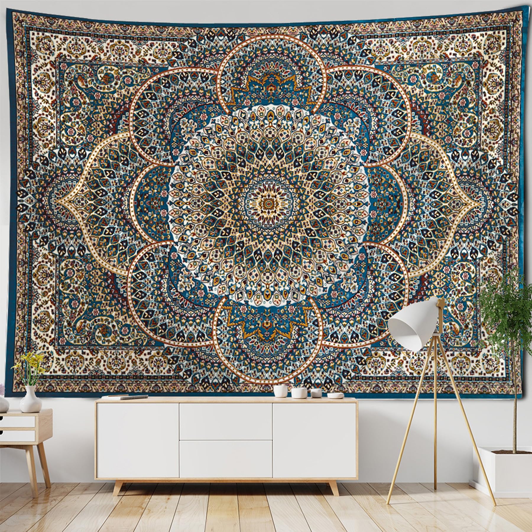 Bohemian Decor - 200x150Cm Tapestry, Trippy Tapestry, Wall Hangings, Boho Wall Decor,Mandala Tapestries, Large Hippie Tapestries Decorative, Large Tapestrys Wall Hanging,Bohemium Room Decorative