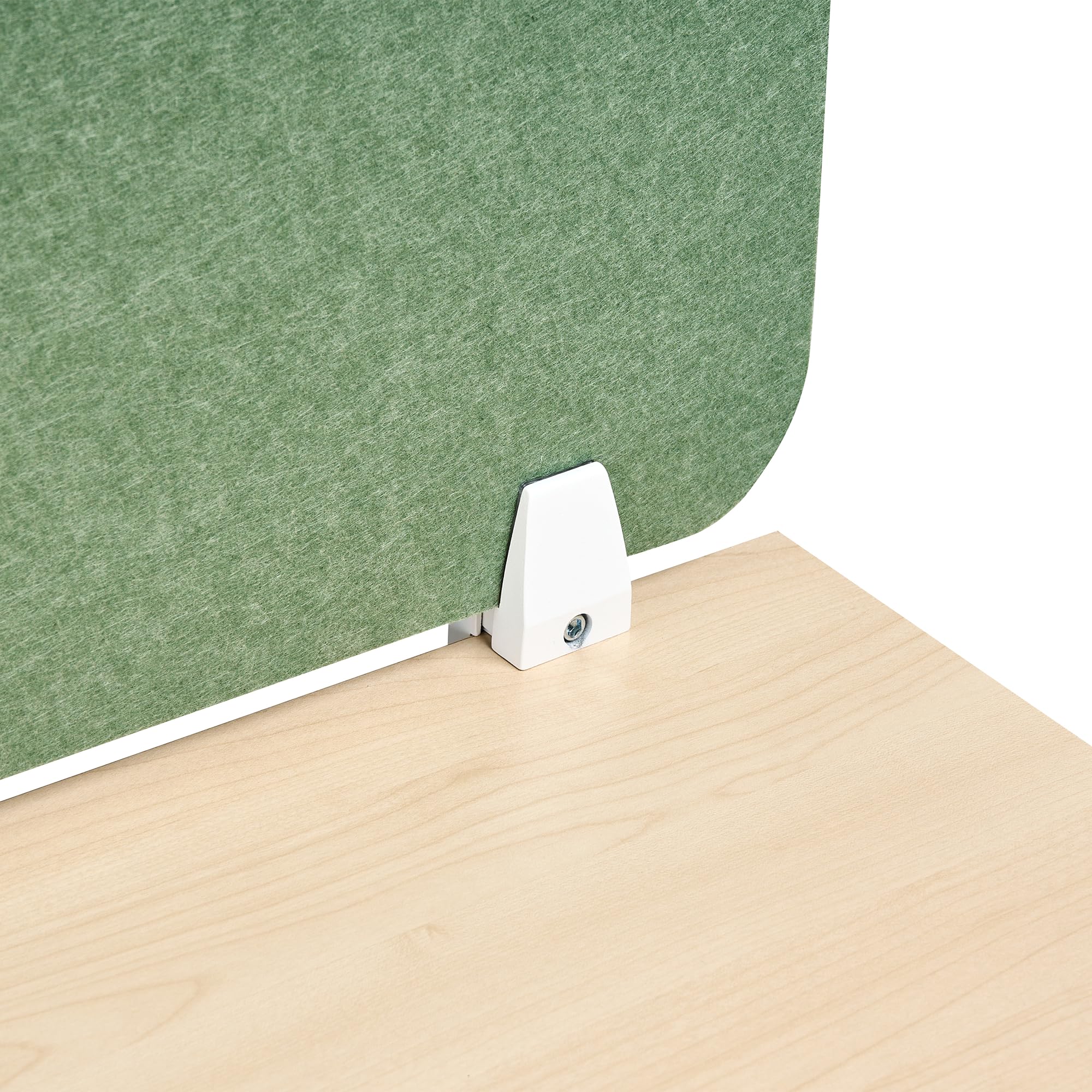 Beliani Séparateur de Bureau en Pet Acoustique Recouvert de Tissu 160 x 50 cm Vert Split