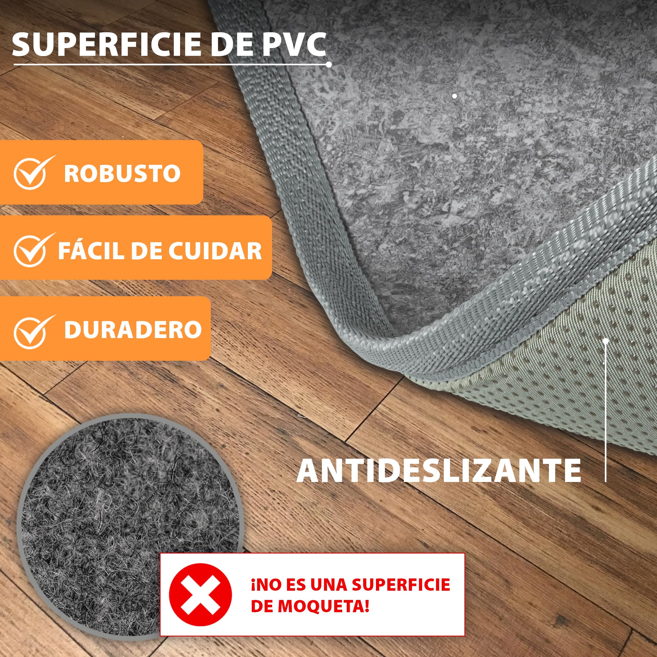 Carbon Feed Calefacción de suelo eléctrica grande 55x110cm Calentador de pies Alfombra Calefactora