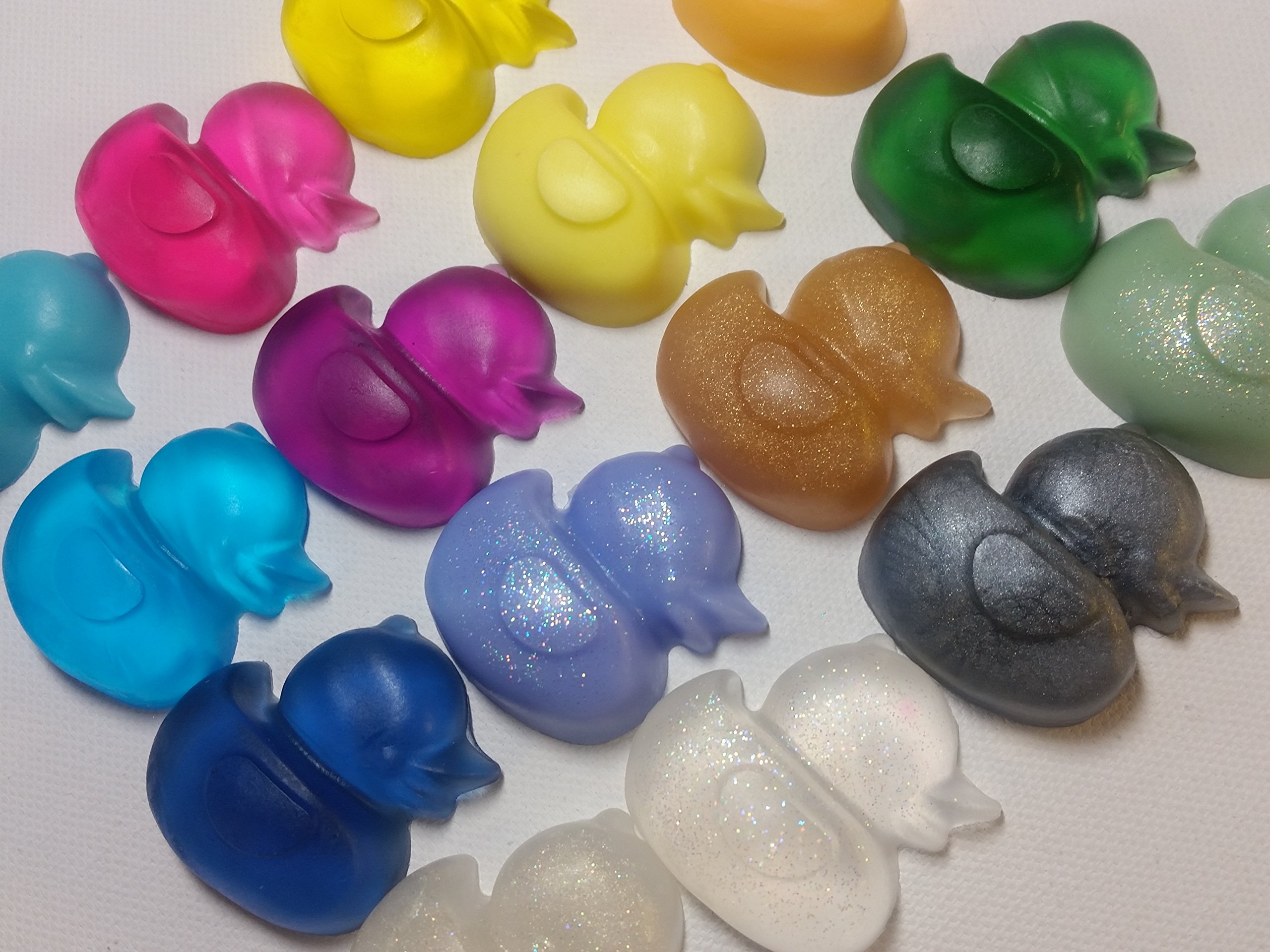 Amy's Bubbling Boutique 25 Duck Soap Baby Shower Soap - Rubber Duck Gender Reveal Party Favors Kids Soap