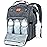 KeaBabies Baby Diaper Bag Backpack - Large Baby Bag for Boys, Girls, Waterproof Multi Function Travel Diaper Backpack with Changing Pad, Durable Travel Essentials for Moms and Dads (Mystic Gray)