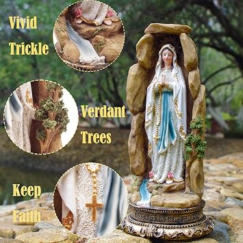 MeritMode Virgin Mary Collectible Figurines - Our Lady of Lourdes