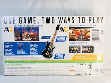 Guitar Hero Live Xbox 360 Game, Gaming Controller Guitar
