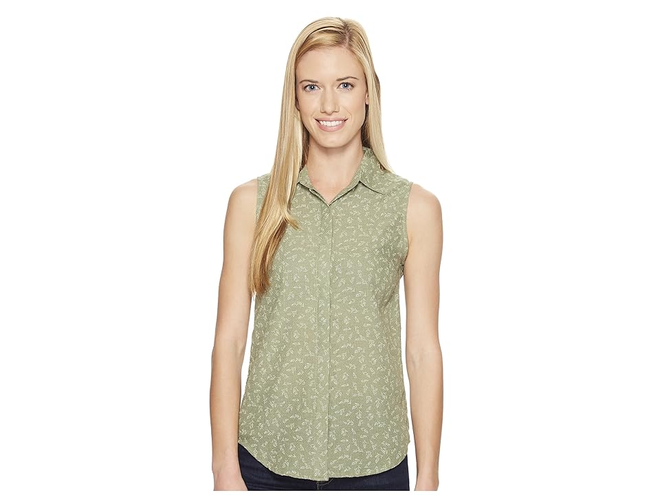 

United By Blue Sleeveless Primrose Shirt (Green) Women's Sleeveless
