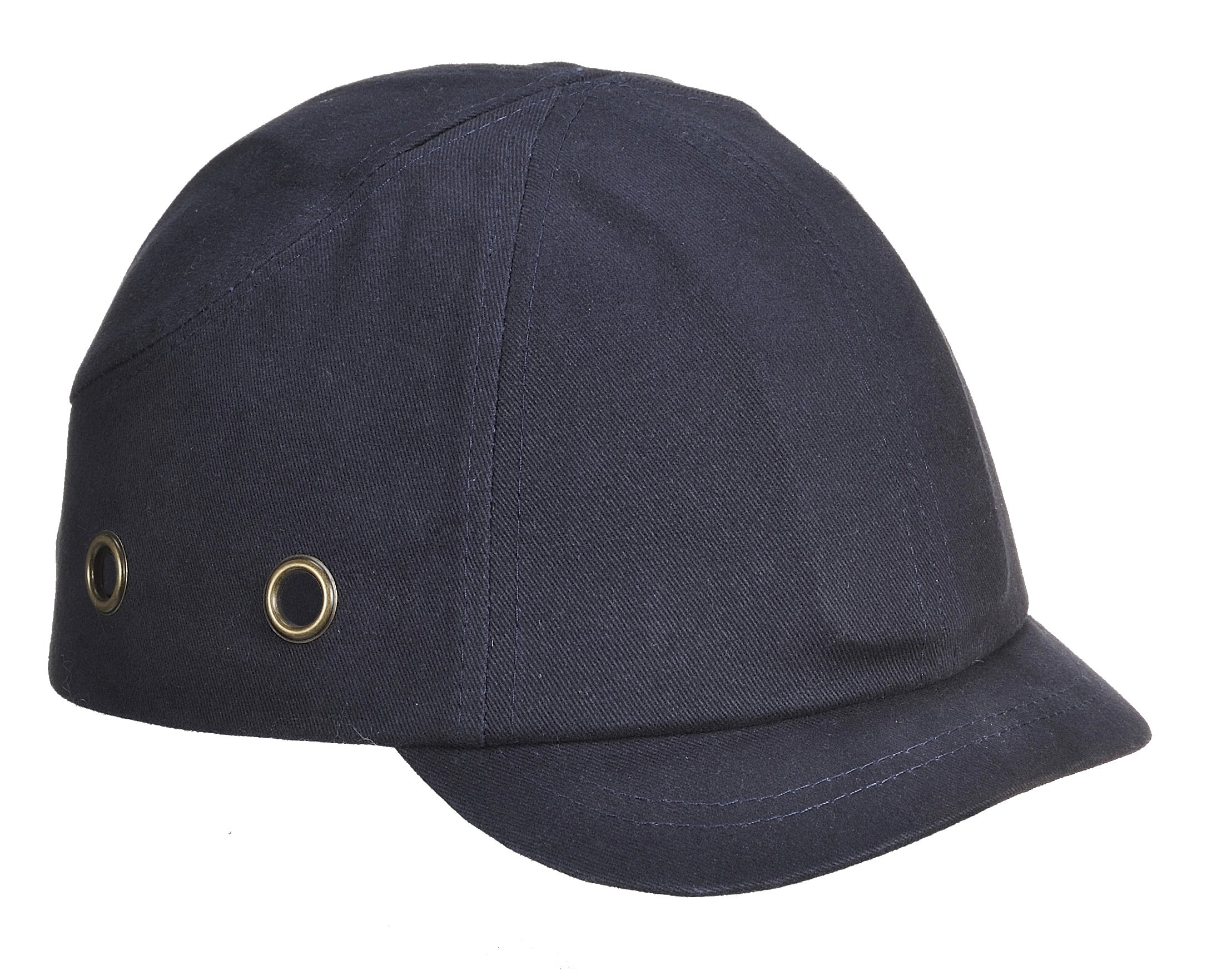 Workwear World WW339 Industrial Safety Baseball Style Ventilated Bump Cap Hat, Short Peak (Navy)