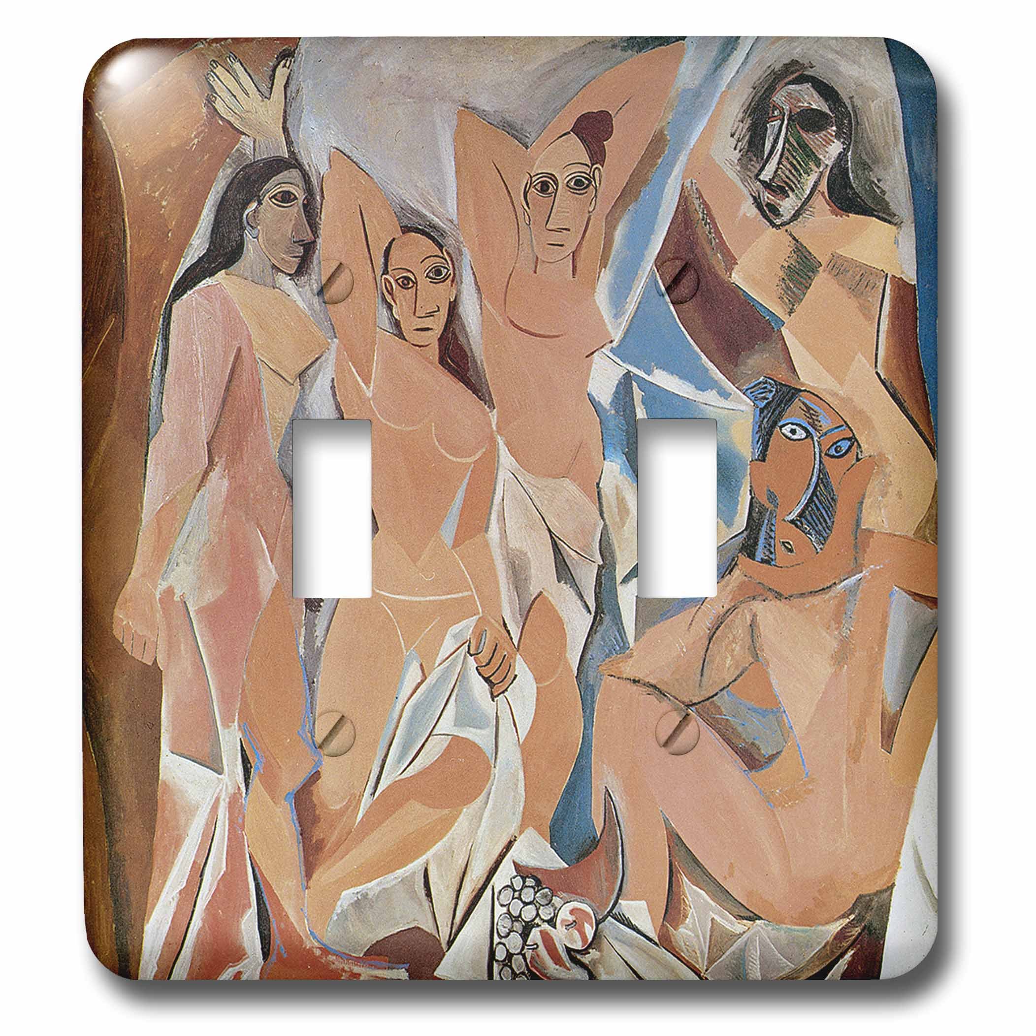 Interrupteur à bascule double Picasso Les Demoiselles d'Avignon 3dRose
