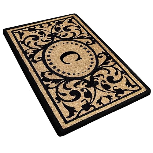 Miniatura 4 de Esterilla de Coco para Trabajo Pesado 30" x 48" Heritage, Monograma C