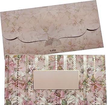 Jain Cards Premium Pink Floral Shagun Envelopes (20)